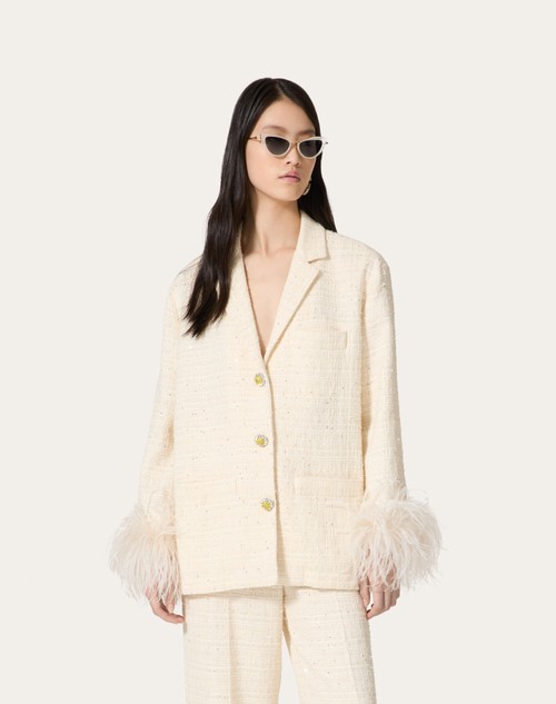 Red Valentino GIACCA IN DELICATE TWEED Novità