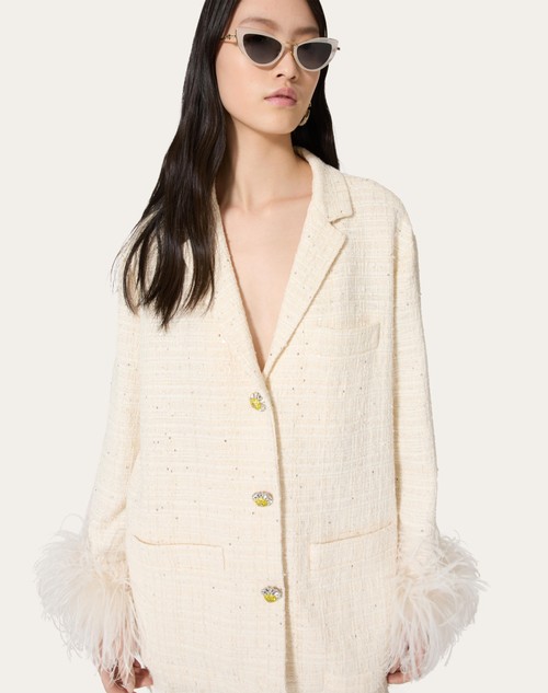 Red Valentino GIACCA IN DELICATE TWEED Novità