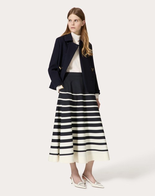 Red Valentino CABAN IN TEXTURE DOUBLE CREPE Economico