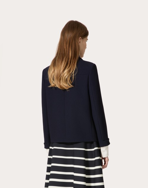 Red Valentino CABAN IN TEXTURE DOUBLE CREPE Economico
