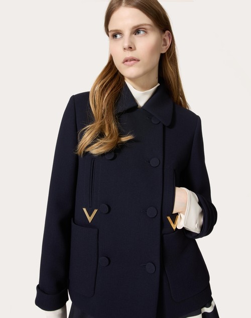 Red Valentino CABAN IN TEXTURE DOUBLE CREPE Economico