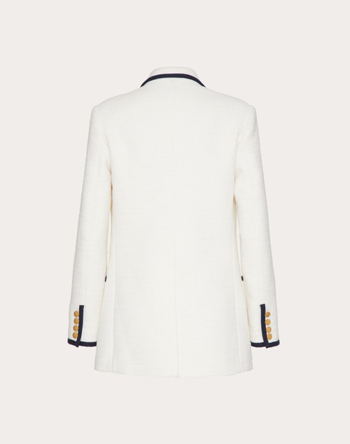 Red Valentino BLAZER IN CRISP TWEED In Vendita