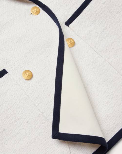 Red Valentino BLAZER IN CRISP TWEED In Vendita
