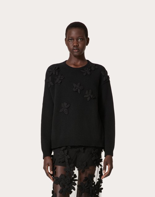Red Valentino MAGLIA IN LANA RICAMATA Saldi Di Fabbrica
