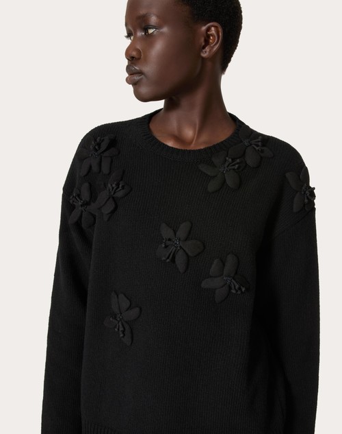 Red Valentino MAGLIA IN LANA RICAMATA Saldi Di Fabbrica
