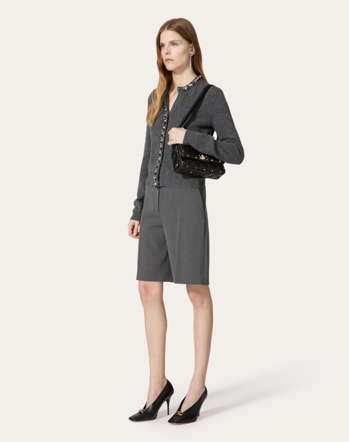 Red Valentino CARDIGAN IN LANA RICAMATO Nuova