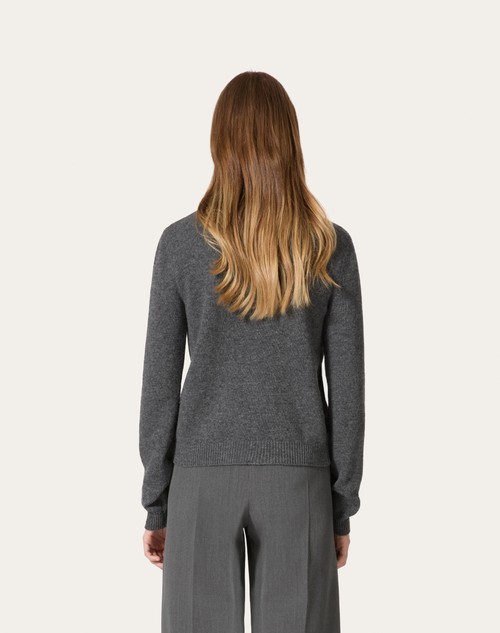 Red Valentino CARDIGAN IN LANA RICAMATO Nuova
