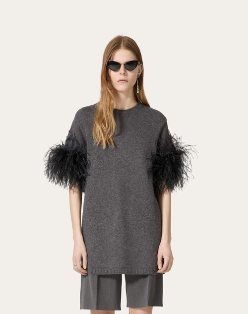 Red Valentino MAGLIA IN LANA CON PIUME Sconto di tempo limitato