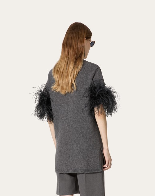Red Valentino MAGLIA IN LANA CON PIUME Sconto di tempo limitato