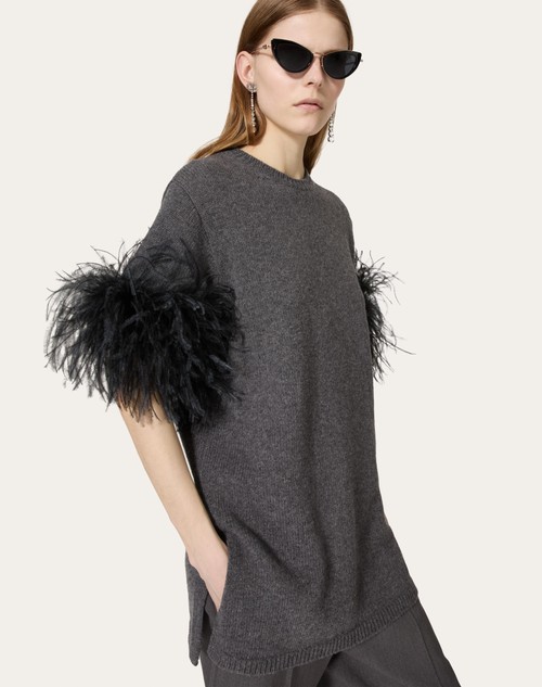 Red Valentino MAGLIA IN LANA CON PIUME Sconto di tempo limitato