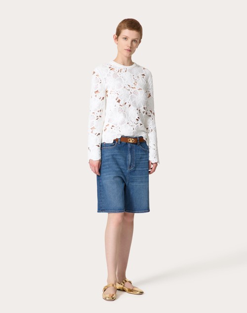 Red Valentino MAGLIA IN COTONE RICAMATA Offerta speciale