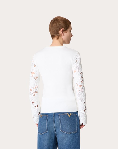 Red Valentino MAGLIA IN COTONE RICAMATA Offerta speciale