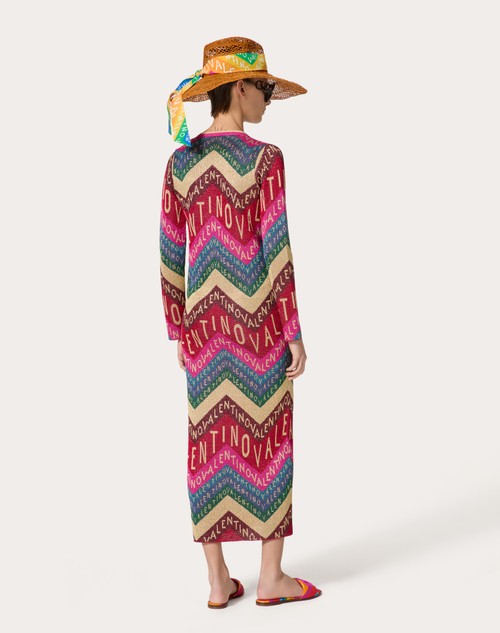Red Valentino CARDIGAN IN LUREX VALENTINO CHEVRON Grande vendita