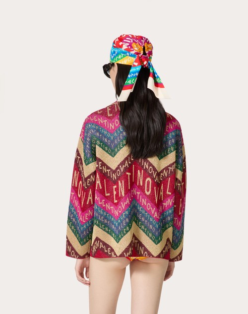 Red Valentino MAGLIA IN LUREX VALENTINO CHEVRON Flash Sale