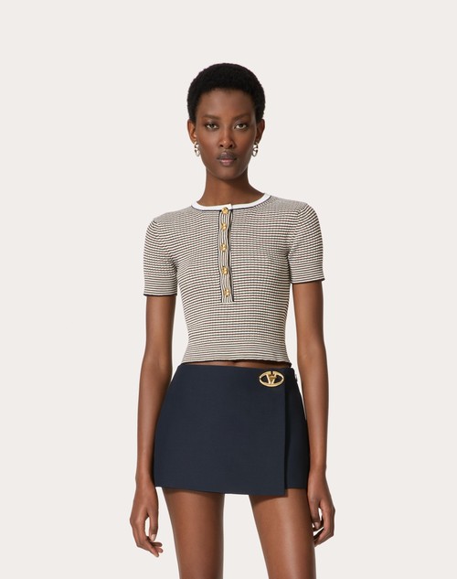 Red Valentino MAGLIA IN COTONE E LUREX Offerta esclusiva