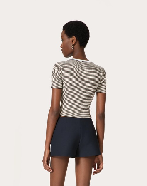 Red Valentino MAGLIA IN COTONE E LUREX Offerta esclusiva