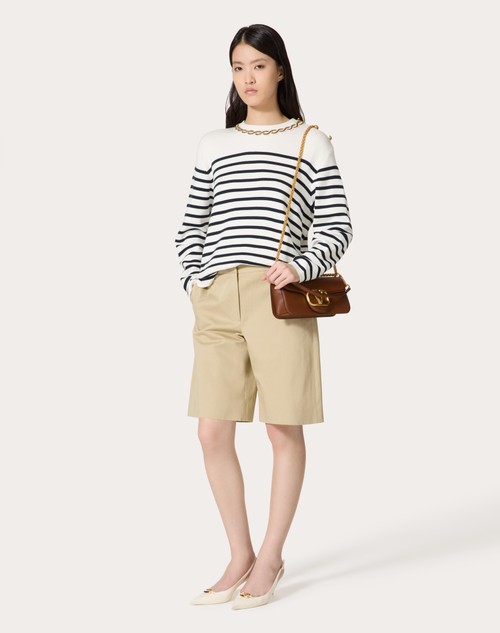 Red Valentino MAGLIA IN COTONE RICAMATA Vendite stagionali