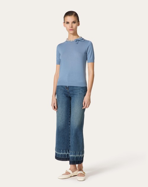 Red Valentino MAGLIA IN LANA RICAMATA Offerta Pasqua