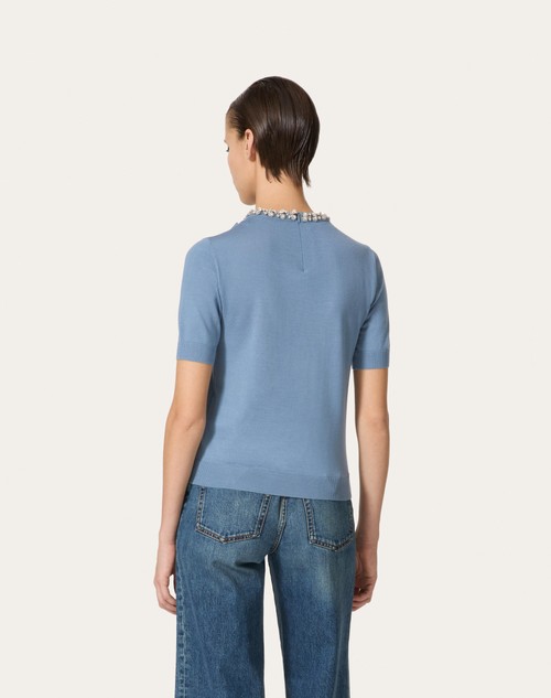 Red Valentino MAGLIA IN LANA RICAMATA Offerta Pasqua