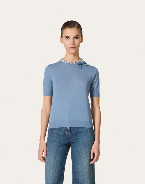 Red Valentino MAGLIA IN LANA RICAMATA Offerta per la Festa della Mamma