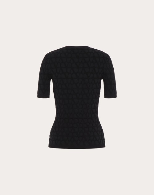 Red Valentino MAGLIA IN STRETCHED VISCOSE TOILE ICONOGRAPHE Smaltimento dello stoccaggio