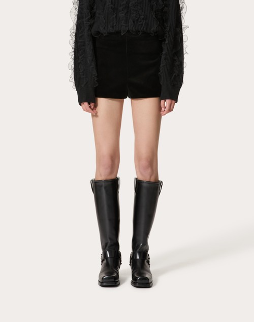 Red Valentino SHORT IN VELLUTO Liquidazione
