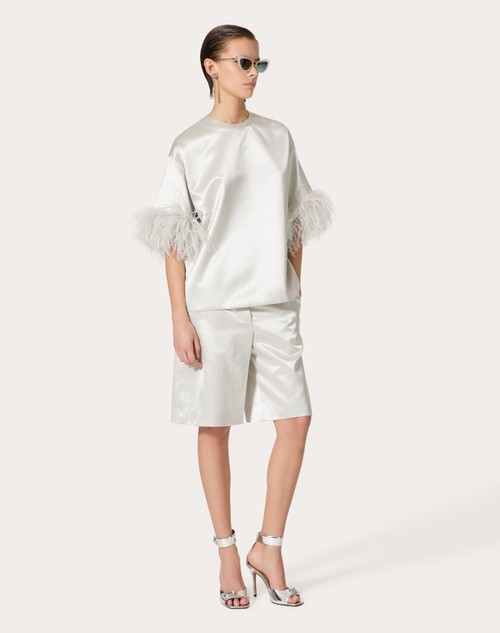 Red Valentino BERMUDA IN SATIN DE SOIE Enormi risparmi
