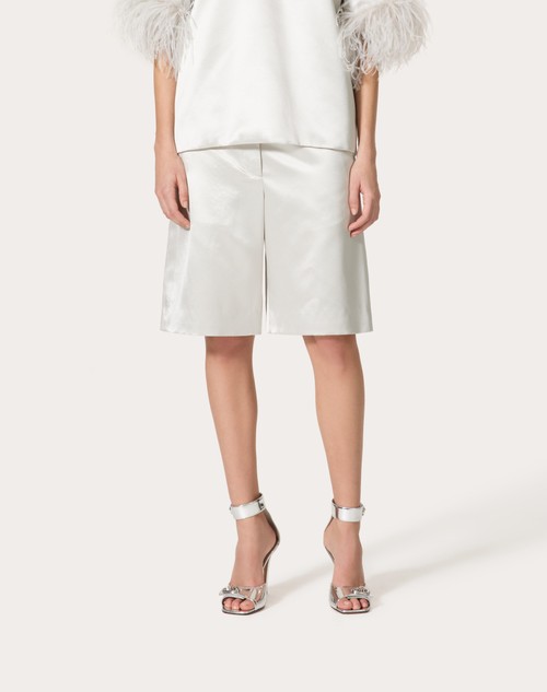 Red Valentino BERMUDA IN SATIN DE SOIE Enormi risparmi