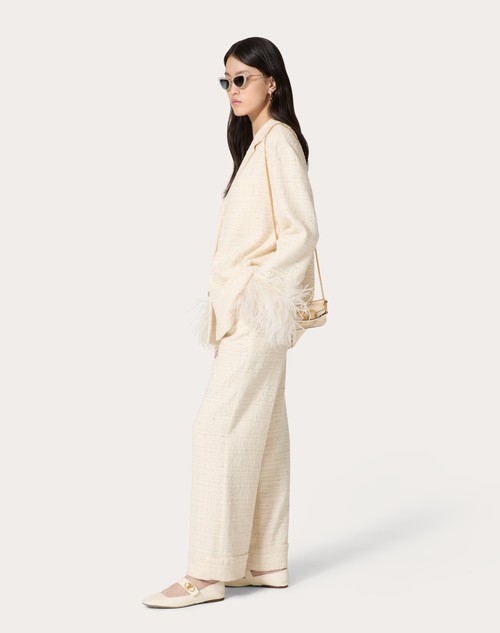 Red Valentino PANTALONI IN DELICATE TWEED Offerta settimanale