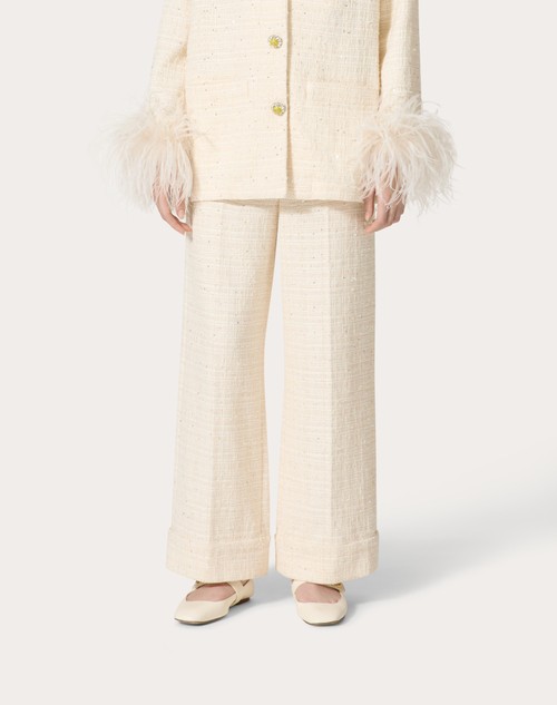 Red Valentino PANTALONI IN DELICATE TWEED Offerta settimanale
