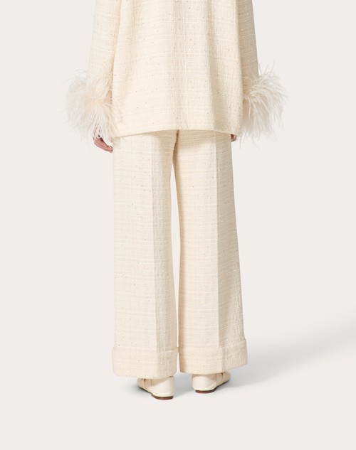 Red Valentino PANTALONI IN DELICATE TWEED Offerta settimanale