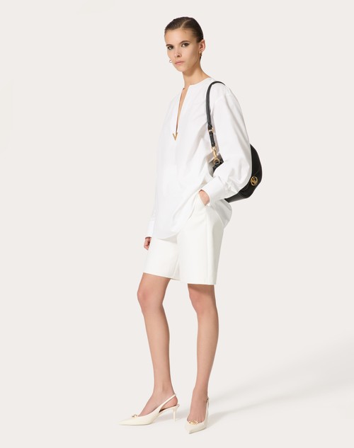 Red Valentino BERMUDA IN LIGHT DOUBLE SPLITTABLE GABARDINE Ritorno libero