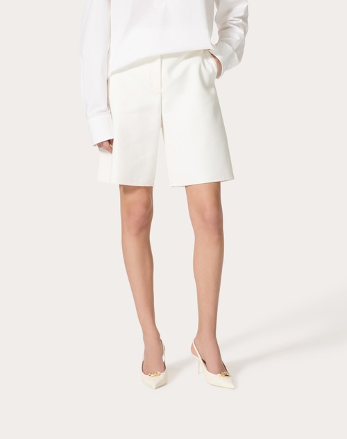 Red Valentino BERMUDA IN LIGHT DOUBLE SPLITTABLE GABARDINE Ritorno libero