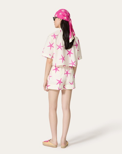 Red Valentino SHORTS IN POPELINE STARFISH Ultimi tre giorni