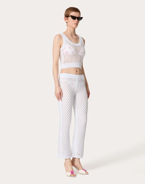 Red Valentino PANTALONI IN VISCOSE, LUREX AND PAILLETES Latest stili
