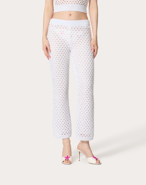 Red Valentino PANTALONI IN VISCOSE, LUREX AND PAILLETES Latest stili