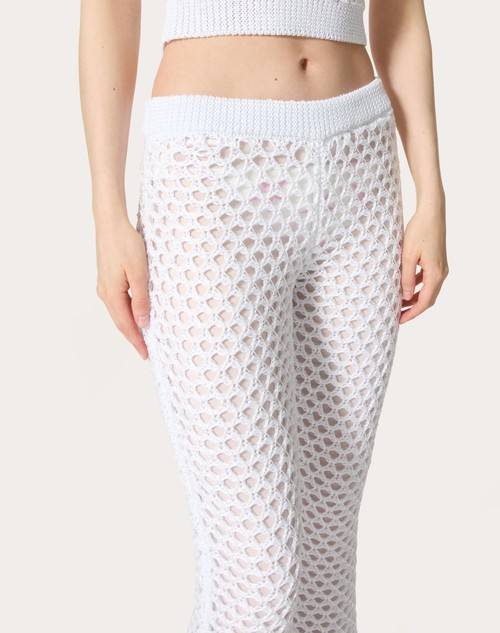 Red Valentino PANTALONI IN VISCOSE, LUREX AND PAILLETES Latest stili