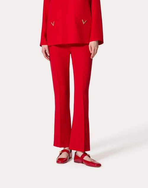 Red Valentino PANTALONI IN CADY COUTURE Promozione temporanea
