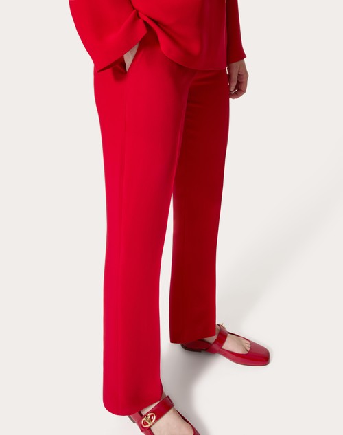 Red Valentino PANTALONI IN CADY COUTURE Promozione temporanea