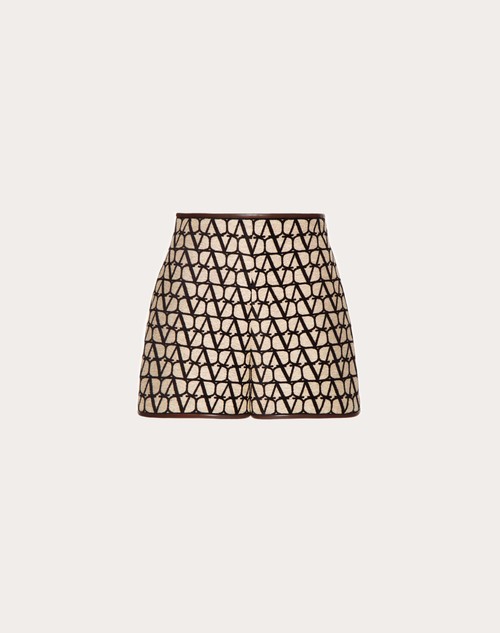Red Valentino SHORTS IN TOILE ICONOGRAPHE LIGHT Super sconto