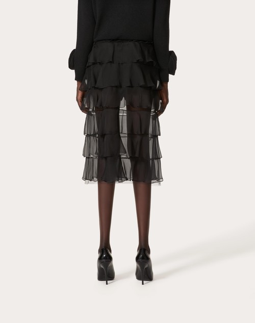 Red Valentino GONNA IN CHIFFON Trasporto libero internazionale