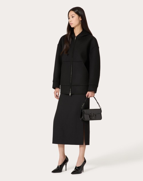 Red Valentino GONNA MIDI IN GRISAILLE Officina