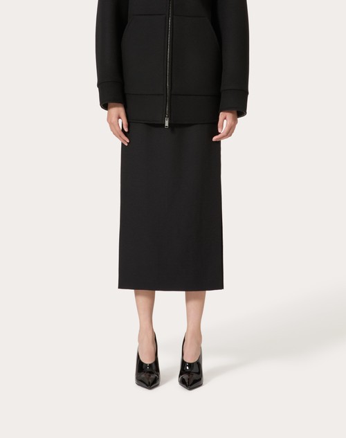 Red Valentino GONNA MIDI IN GRISAILLE Officina