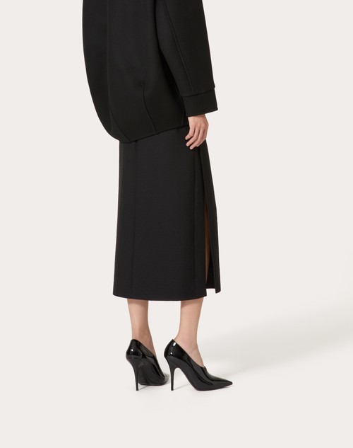 Red Valentino GONNA MIDI IN GRISAILLE Officina