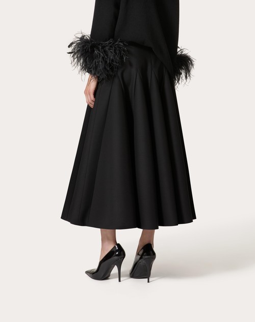 Red Valentino GONNA MIDI IN CREPE COUTURE Esporta salva