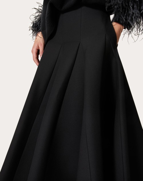 Red Valentino GONNA MIDI IN CREPE COUTURE Esporta salva