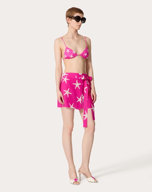 Red Valentino GONNA IN CREPE DE CHINE STARFISH 2025