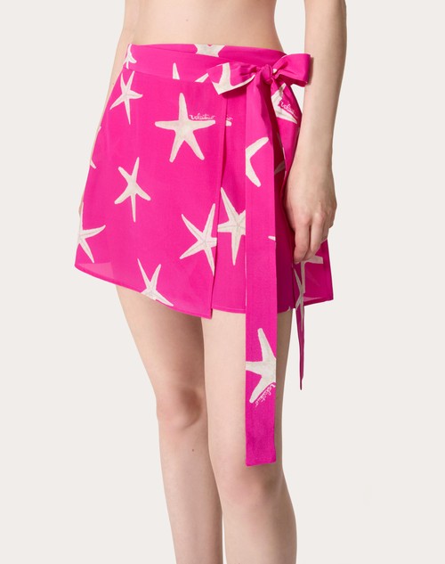 Red Valentino GONNA IN CREPE DE CHINE STARFISH 2025