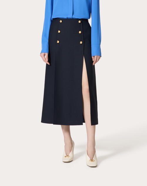 Red Valentino GONNA MIDI IN CREPE COUTURE Italia