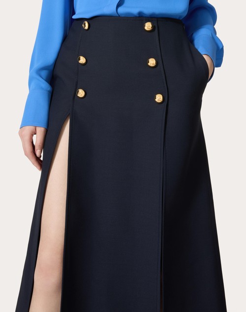Red Valentino GONNA MIDI IN CREPE COUTURE Italia